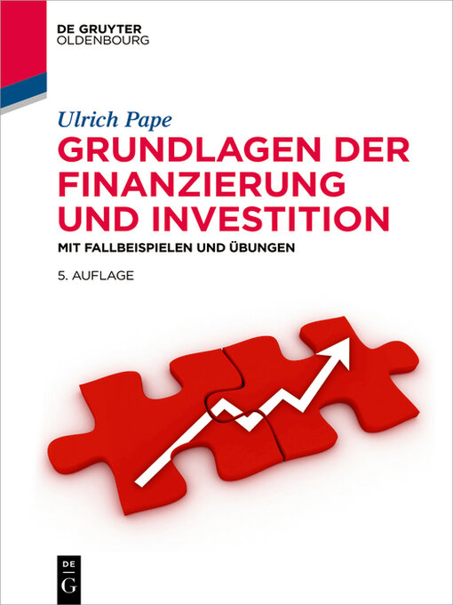 Title details for Grundlagen der Finanzierung und Investition by Ulrich Pape - Available